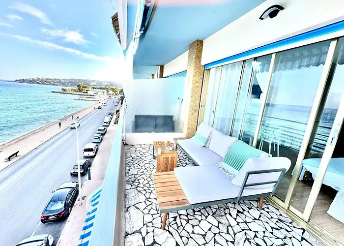 Casa Sud Front De Mer, Terrasse Plein Soleil, Vue Panoramique Et Parking 아파트